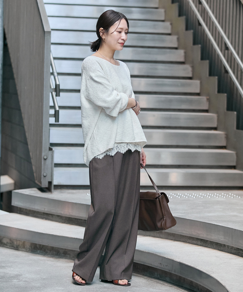 JOURNAL STANDARD（ジャーナルスタンダード）の「《追加5》ライクストレッチスラックス（スラックス・レディース・ブラック/チャコールグレー/ブラウン・34/38/36）」の14枚目の写真