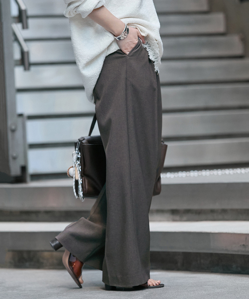 JOURNAL STANDARD（ジャーナルスタンダード）の「《追加5》ライクストレッチスラックス（スラックス・レディース・ブラック/チャコールグレー/ブラウン・34/38/36）」の17枚目の写真