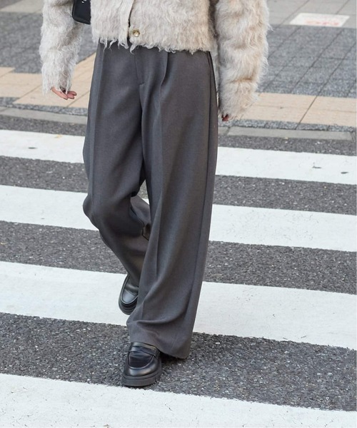 JOURNAL STANDARD（ジャーナルスタンダード）の「《追加5》ライクストレッチスラックス（スラックス・レディース・ブラック/チャコールグレー/ブラウン・34/38/36）」の22枚目の写真