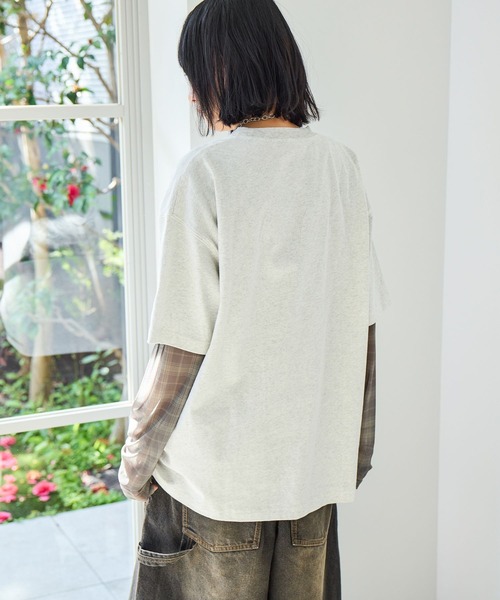 PBLIM（ページボーイリム）の「《UNISEX》シャウトキャットT　猫 / フロントプリント（Tシャツ/カットソー・レディース・オフホワイト/グレー・FREE）」の12枚目の写真