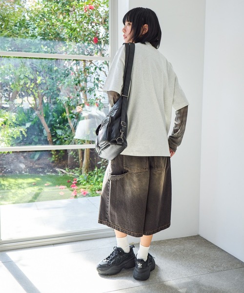 PBLIM（ページボーイリム）の「《UNISEX》シャウトキャットT　猫 / フロントプリント（Tシャツ/カットソー・レディース・オフホワイト/グレー・FREE）」の14枚目の写真