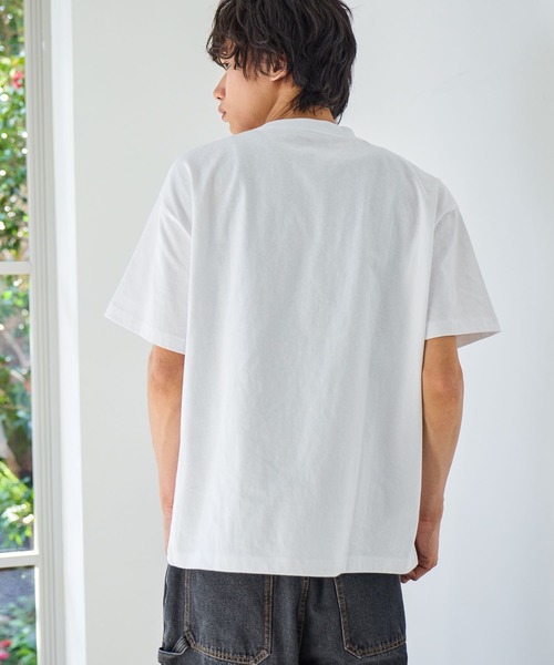 PBLIM（ページボーイリム）の「《UNISEX》シャウトキャットT　猫 / フロントプリント（Tシャツ/カットソー・レディース・オフホワイト/グレー・FREE）」の4枚目の写真