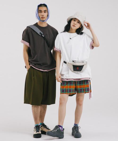 EKAL(エカル)の「DRY OUT LOOSE FIT T-SHIRTS(Tシャツ/カットソー・レディース・ホワイト/ピンク/ブラック・ONE)」の5枚目の写真