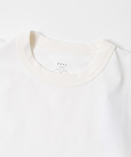 EKAL(エカル)の「DRY OUT LOOSE FIT T-SHIRTS(Tシャツ/カットソー・レディース・ホワイト/ピンク/ブラック・ONE)」の12枚目の写真
