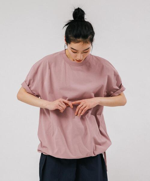 EKAL(エカル)の「DRY OUT LOOSE FIT T-SHIRTS(Tシャツ/カットソー・レディース・ホワイト/ピンク/ブラック・ONE)」の13枚目の写真