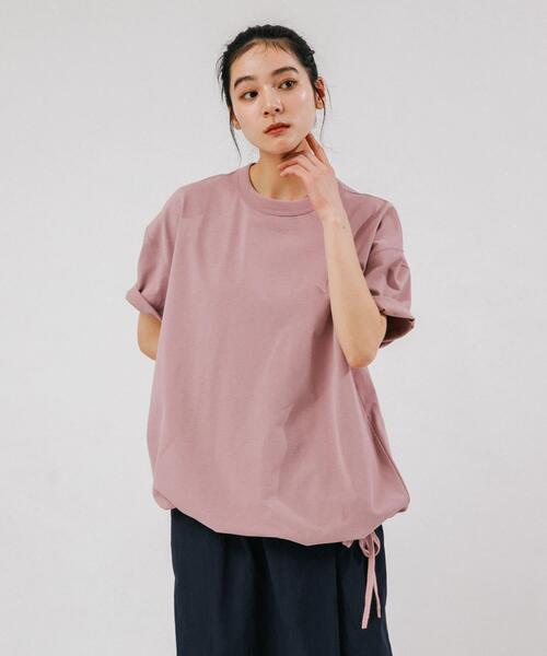 EKAL(エカル)の「DRY OUT LOOSE FIT T-SHIRTS(Tシャツ/カットソー・レディース・ホワイト/ピンク/ブラック・ONE)」の14枚目の写真