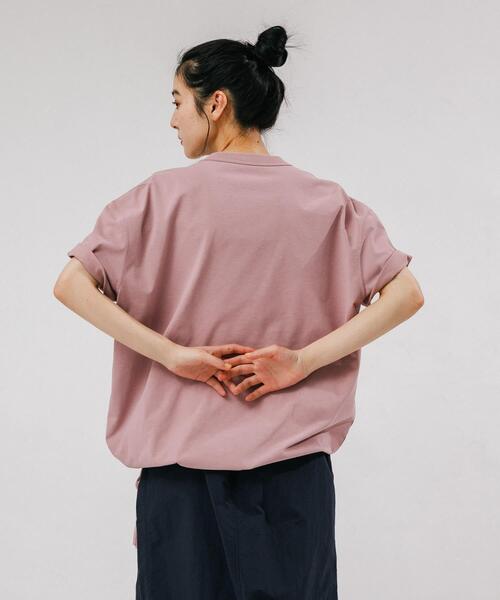 EKAL(エカル)の「DRY OUT LOOSE FIT T-SHIRTS(Tシャツ/カットソー・レディース・ホワイト/ピンク/ブラック・ONE)」の16枚目の写真