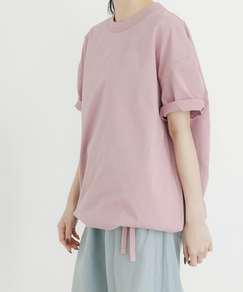 EKAL(エカル)の「DRY OUT LOOSE FIT T-SHIRTS(Tシャツ/カットソー・レディース・ホワイト/ピンク/ブラック・ONE)」の18枚目の写真