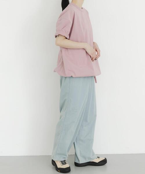 EKAL(エカル)の「DRY OUT LOOSE FIT T-SHIRTS(Tシャツ/カットソー・レディース・ホワイト/ピンク/ブラック・ONE)」の19枚目の写真