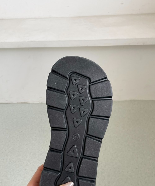 Shoes in Closet（シューズインクローゼット）の「【完売カラー再入荷】+6.0㎝ 軽量 厚底 クロスリボン ドット柄 サンダル 845（サンダル・レディース・アイボリー/イエロー/ピンク/ブラック・L/LL/M/S）」の14枚目の写真