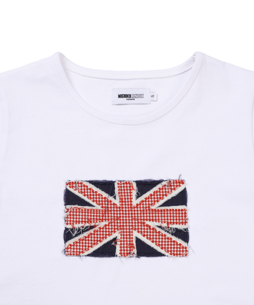 MICHIKO LONDON(ミチコ ロンドン)の「ユニオンジャックパッチワークTシャツホワイト(Tシャツ/カットソー・レディース・その他・MEDIUM/SMALL)」の5枚目の写真