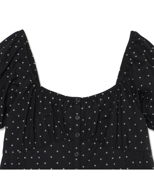 GUESS JEANS（ゲスジーンズ）の「GUESS JEANS Pleated Button Up Blouse ブラウス（シャツ/ブラウス・レディース・ブラック系その他・MEDIUM/SMALL/X-SMALL）」の7枚目の写真