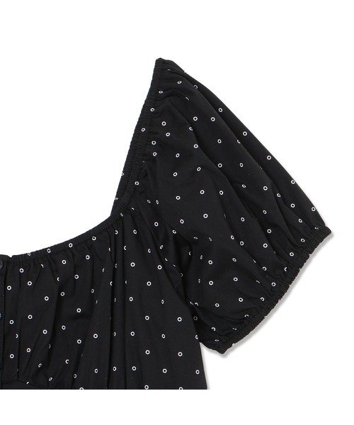 GUESS JEANS（ゲスジーンズ）の「GUESS JEANS Pleated Button Up Blouse ブラウス（シャツ/ブラウス・レディース・ブラック系その他・MEDIUM/SMALL/X-SMALL）」の8枚目の写真