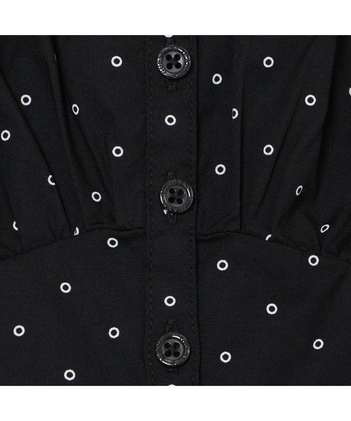 GUESS JEANS（ゲスジーンズ）の「GUESS JEANS Pleated Button Up Blouse ブラウス（シャツ/ブラウス・レディース・ブラック系その他・MEDIUM/SMALL/X-SMALL）」の10枚目の写真