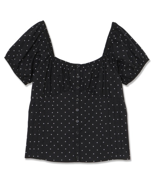 GUESS JEANS（ゲスジーンズ）の「GUESS JEANS Pleated Button Up Blouse ブラウス（シャツ/ブラウス・レディース・ブラック系その他・MEDIUM/SMALL/X-SMALL）」の5枚目の写真