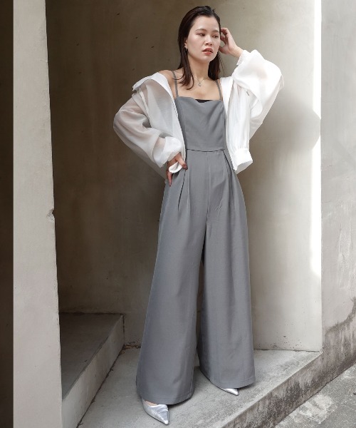 CORNERS（コーナーズ）の「シアーボリュームスリーブマウンテンパーカー（ブルゾン・レディース・グレイッシュベージュ/ブラック/アイボリー・M）」の12枚目の写真