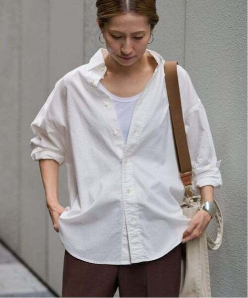 FRAMeWORK（フレームワーク）の「≪追加≫コットンレギュラーカラーシャツ 3（シャツ/ブラウス・レディース・スカイブルー/ピンク・FREE）」の20枚目の写真