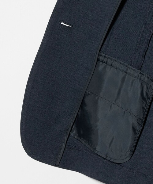 A DAY IN THE LIFE UNITED ARROWS(アデイインザライフユナイテッドアローズ)の「リネンライクドビー Vネックジャケット ‐セットアップ対応・マシンウォッシャブル‐<A DAY IN THE LIFE>(テーラードジャケット・レディース・ベージュ/ネイビー/モカ/グレー系・38/36/40)」の6枚目の写真