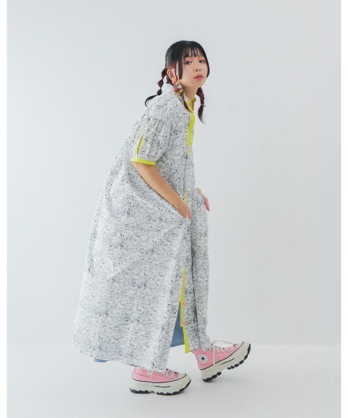 unica(ユニカ)の「manyBearカラフルシャツワンピース laides(ワンピース・レディース・オフホワイト/ブラック・F)」の22枚目の写真