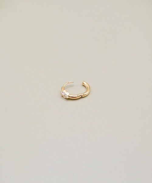 VATSURICA（バツリカ）の「〈LOINE〉金属アレルギー対応 / サージカルステンレス / キュービックジルコニア フープピアス（ピアス（両耳用）・レディース・ゴールド/シルバー・FREE）」の11枚目の写真