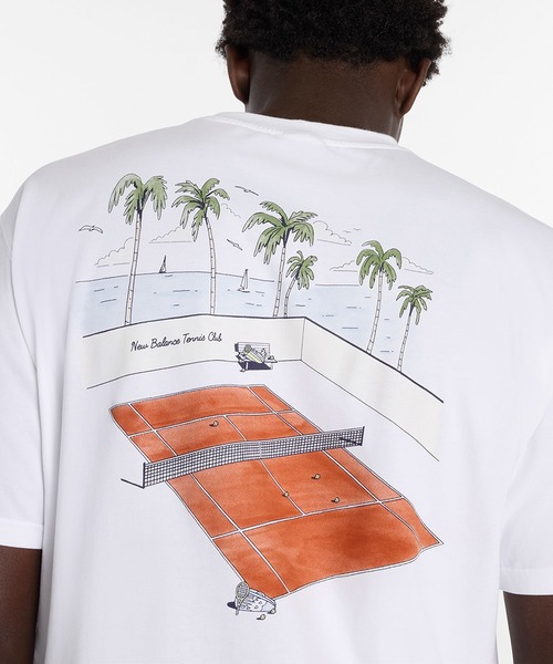 NEW BALANCE(ニューバランス)の「テニスグラフィックTシャツ(Tシャツ/カットソー・メンズ・ホワイト・SMALL/MEDIUM/LARGE/X-LARGE)」の5枚目の写真