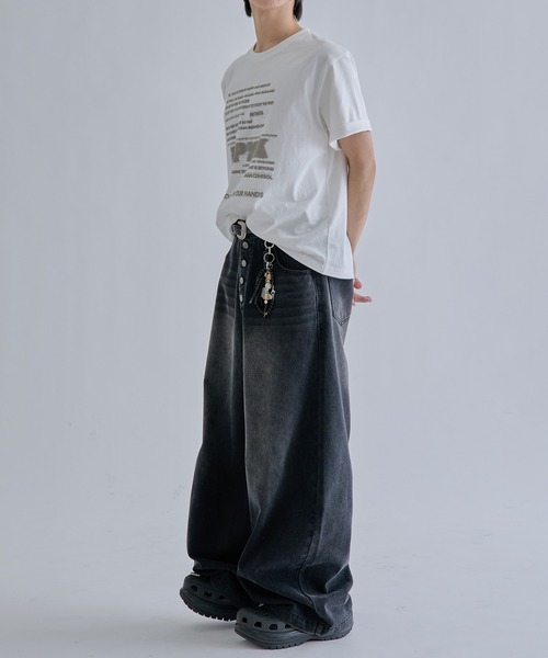 EPNK（イーピーエヌケー）の「Fade graphic tee / フェードグラフィックTee（Tシャツ/カットソー・メンズ・オフホワイト/ブラック・SMALL/MEDIUM/LARGE）」の11枚目の写真