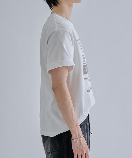 EPNK（イーピーエヌケー）の「Fade graphic tee / フェードグラフィックTee（Tシャツ/カットソー・メンズ・オフホワイト/ブラック・SMALL/MEDIUM/LARGE）」の7枚目の写真