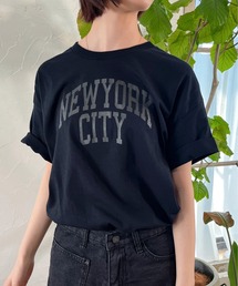 DOUBLE STEAL | カレッジロゴアソートプリント半袖Tシャツ(Tシャツ/カットソー)