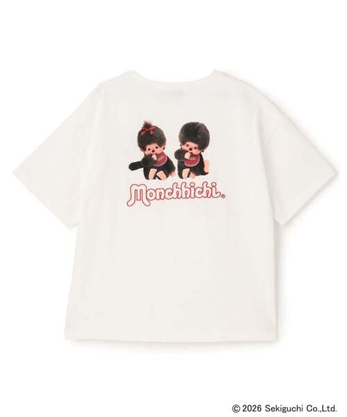 モンチッチ】バックプリント半袖T 綿100%（Tシャツ/カットソー