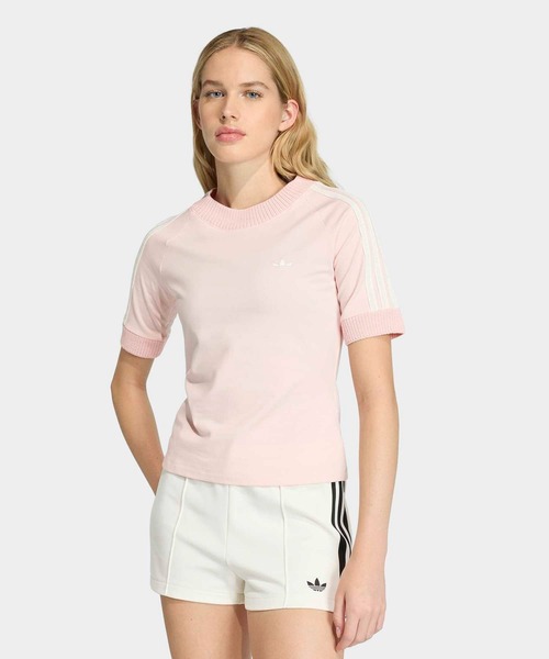 極美品　 ニットクロシェ ディテール付き カリ Tシャツ adidas（アディダス）の「ニット クロシェ ディテール付き カリ T