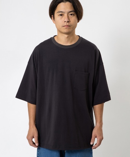 430(フォーサーティ)の「mt10444- S-S DSC BIG TEE ビッグTシャツ(26-014)(Tシャツ/カットソー・メンズ・チャコールグレー/ブラック/ブラウン/ホワイト・3/2/1/0)」の5枚目の写真