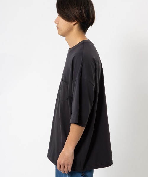 430(フォーサーティ)の「mt10444- S-S DSC BIG TEE ビッグTシャツ(26-014)(Tシャツ/カットソー・メンズ・チャコールグレー/ブラック/ブラウン/ホワイト・3/2/1/0)」の6枚目の写真