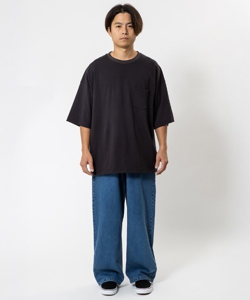 430(フォーサーティ)の「mt10444- S-S DSC BIG TEE ビッグTシャツ(26-014)(Tシャツ/カットソー・メンズ・チャコールグレー/ブラック/ブラウン/ホワイト・3/2/1/0)」の8枚目の写真