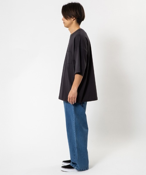 430(フォーサーティ)の「mt10444- S-S DSC BIG TEE ビッグTシャツ(26-014)(Tシャツ/カットソー・メンズ・チャコールグレー/ブラック/ブラウン/ホワイト・3/2/1/0)」の9枚目の写真