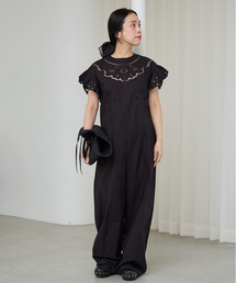 IENA LA BOUCLE（イエナラブークル）の「IENA LA BOUCLE カットワークオールインワン（つなぎ/オールインワン）」