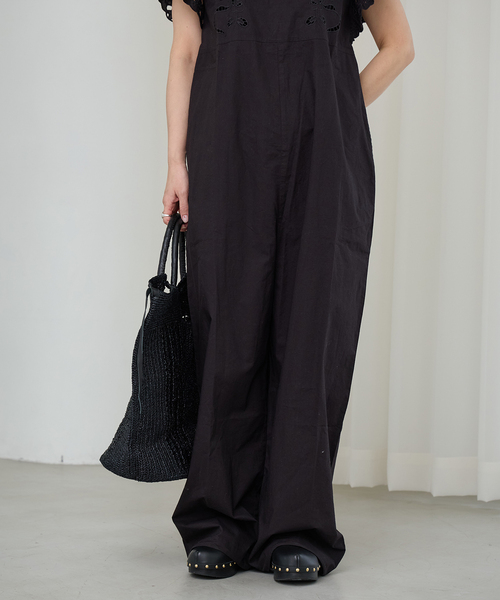 IENA LA BOUCLE（イエナラブークル）の「IENA LA BOUCLE カットワークオールインワン（つなぎ/オールインワン・レディース・ブラック・38/36）」の12枚目の写真