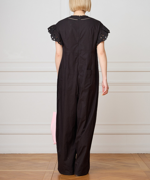 IENA LA BOUCLE（イエナラブークル）の「IENA LA BOUCLE カットワークオールインワン（つなぎ/オールインワン・レディース・ブラック・38/36）」の17枚目の写真