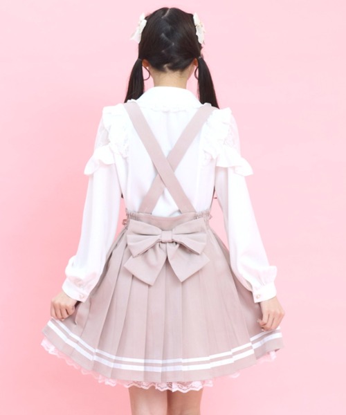 Secret Honey（シークレットハニー）の「プリーツジャンパードレス（スカート・レディース・ブラック/ピンク/グレー・MEDIUM）」の16枚目の写真