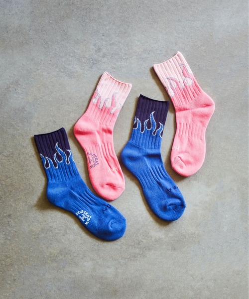 ROSE BUD(ローズバッド)の「(ROSTER SOX)FIRE(ソックス/靴下・レディース・ピンク/ブルー・ONE SIZE)」の12枚目の写真