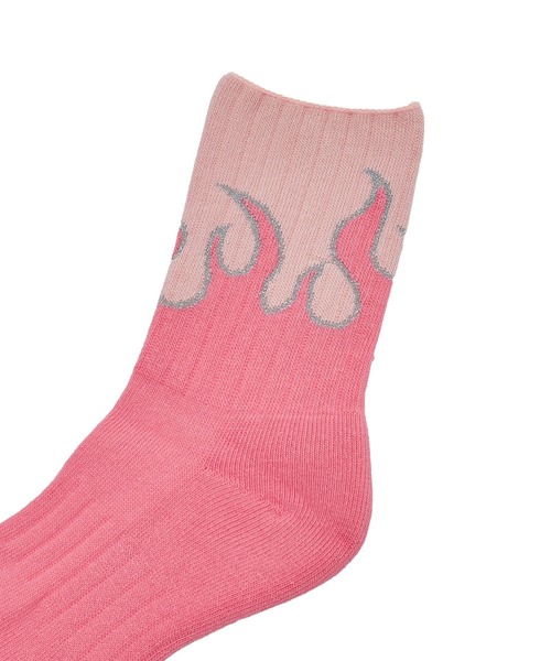 ROSE BUD(ローズバッド)の「(ROSTER SOX)FIRE(ソックス/靴下・レディース・ピンク/ブルー・ONE SIZE)」の6枚目の写真