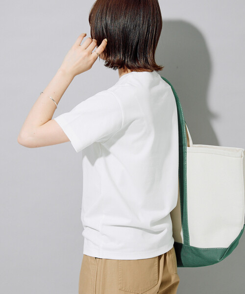 FREAK'S STORE（フリークスストア）の「限定展開　<接触冷感・吸水速乾・UVカット・抗菌・防臭>STORATECH(ストラテック) ベーシック 半袖 Tシャツ（Tシャツ/カットソー・レディース・ライトピンク/ブラック/その他13/ブラウン/チャコールグレー/オフホワイト/ブルー/ネイビー/ベージュ・MEDIUM/LARGE/SMALL）」の18枚目の写真