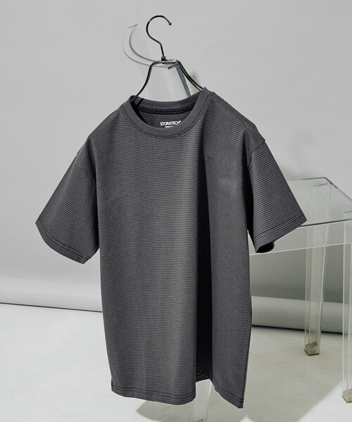 FREAK'S STORE（フリークスストア）の「限定展開　<接触冷感・吸水速乾・UVカット・抗菌・防臭>STORATECH(ストラテック) ベーシック 半袖 Tシャツ（Tシャツ/カットソー・レディース・ライトピンク/ブラック/その他13/ブラウン/チャコールグレー/オフホワイト/ブルー/ネイビー/ベージュ・MEDIUM/LARGE/SMALL）」の21枚目の写真
