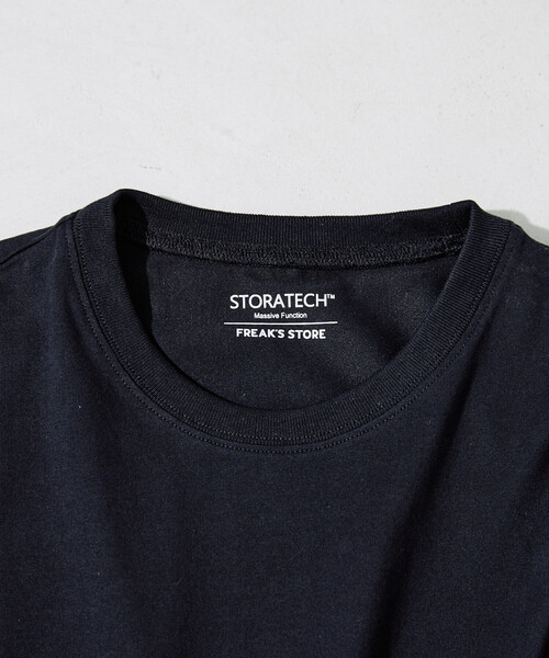 FREAK'S STORE（フリークスストア）の「限定展開　<接触冷感・吸水速乾・UVカット・抗菌・防臭>STORATECH(ストラテック) ベーシック 半袖 Tシャツ（Tシャツ/カットソー・レディース・ライトピンク/ブラック/その他13/ブラウン/チャコールグレー/オフホワイト/ブルー/ネイビー/ベージュ・MEDIUM/LARGE/SMALL）」の14枚目の写真