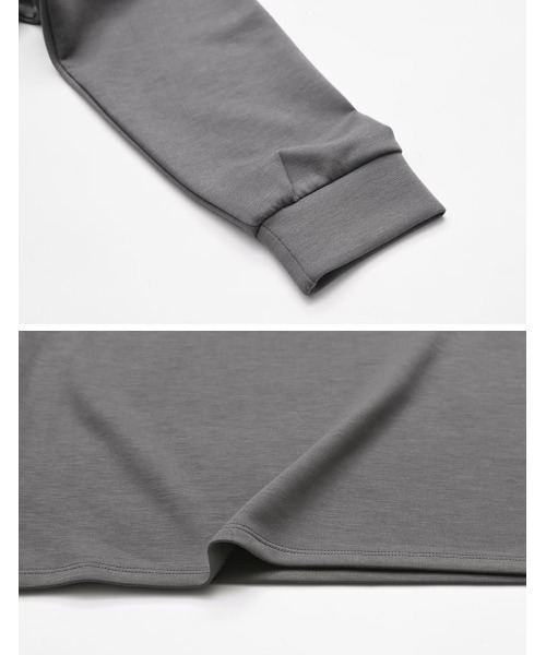 Re:EDIT（リエディ）の「[UVカット][接触冷感][シワになりにくい]マシュマロポンチスキッパートップス（Tシャツ/カットソー・レディース・ブラック/オフホワイト/杢グレー/レッド・MEDIUM/LARGE）」の20枚目の写真