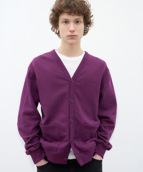 Jerry V‑neck cardigan — джерси‑кардиган с V‑образным вырезом