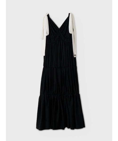 EIMY ISTOIRE(エイミーイストワール)の「RIBBON SHOULDER CUT DRESS(ワンピース・レディース・ホワイト/ライトピンク/ブラック・34/36)」の4枚目の写真