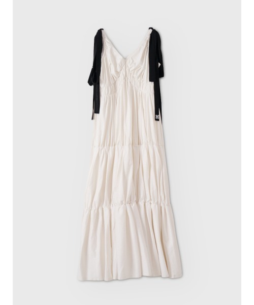 EIMY ISTOIRE(エイミーイストワール)の「RIBBON SHOULDER CUT DRESS(ワンピース・レディース・ホワイト/ライトピンク/ブラック・34/36)」の6枚目の写真