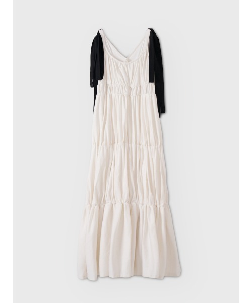 EIMY ISTOIRE(エイミーイストワール)の「RIBBON SHOULDER CUT DRESS(ワンピース・レディース・ホワイト/ライトピンク/ブラック・34/36)」の7枚目の写真