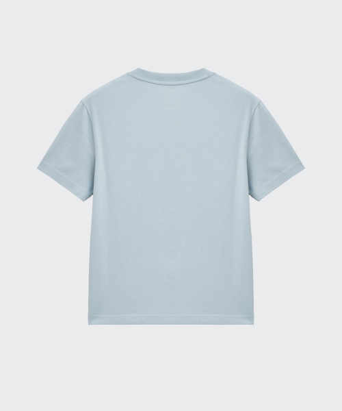 MUSINSA STANDARD KIDS（ムシンサスタンダードキッズ）の「[UVプロテクション] リラックスドクルーネックTシャツ [クラウディブルー]（Tシャツ/カットソー・レディース・その他・110/120/130/140/150/160）」の4枚目の写真