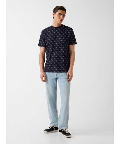 Guess(ゲス)の「JACQUARD 4G Knit Top Tシャツ 総柄(Tシャツ/カットソー・メンズ・ベージュ/ネイビー・MEDIUM/XX-LARGE/X-LARGE/LARGE/SMALL)」の14枚目の写真